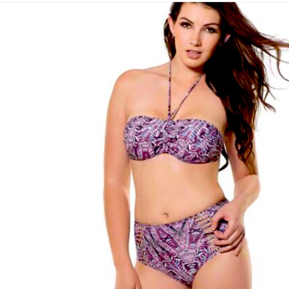High Waisted Pretty in Pattern Bikini